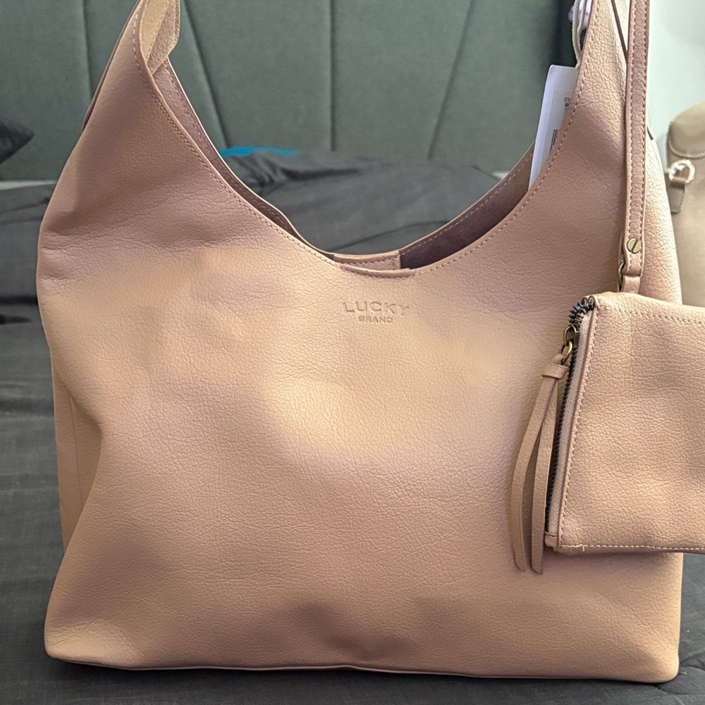 Lucky Brand Cream Hobo Bag
